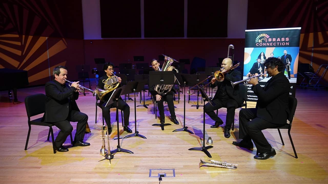 Brass Connection performing Sacred Geometry live on stage