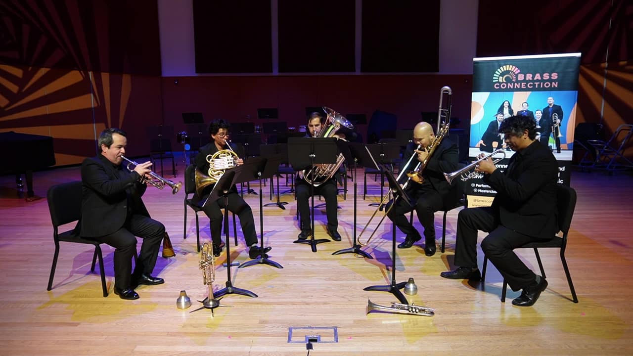 Brass Connection performing Wapango live on stage